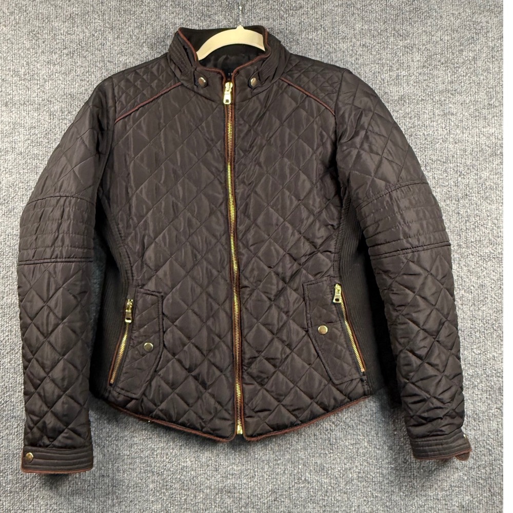 Love Tree Womens Small Quilted Puffer Jacket Equestrian Riding Activewear Coat‎